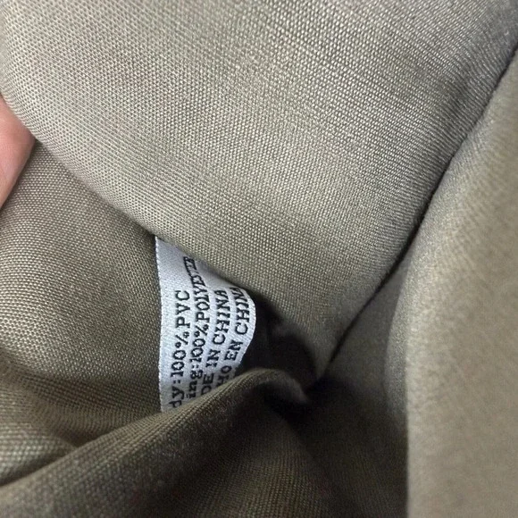 Aldo Olive Green Studded Gold Brass Hardware Punk Rock Retro Fold Over Bag Purse - Picture 6 of 8